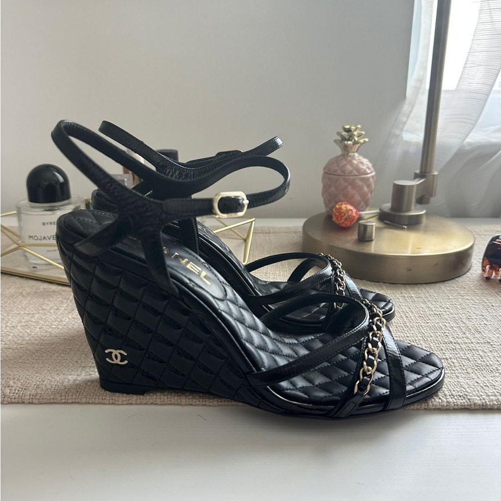 Chanel Wedge Patent leather